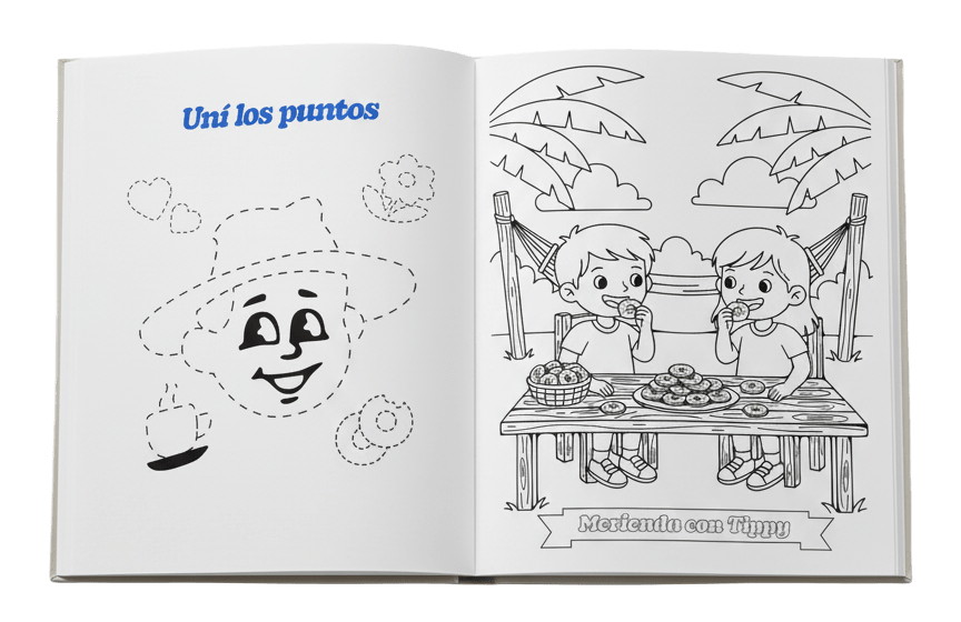 Colorear y unir con Tippyto